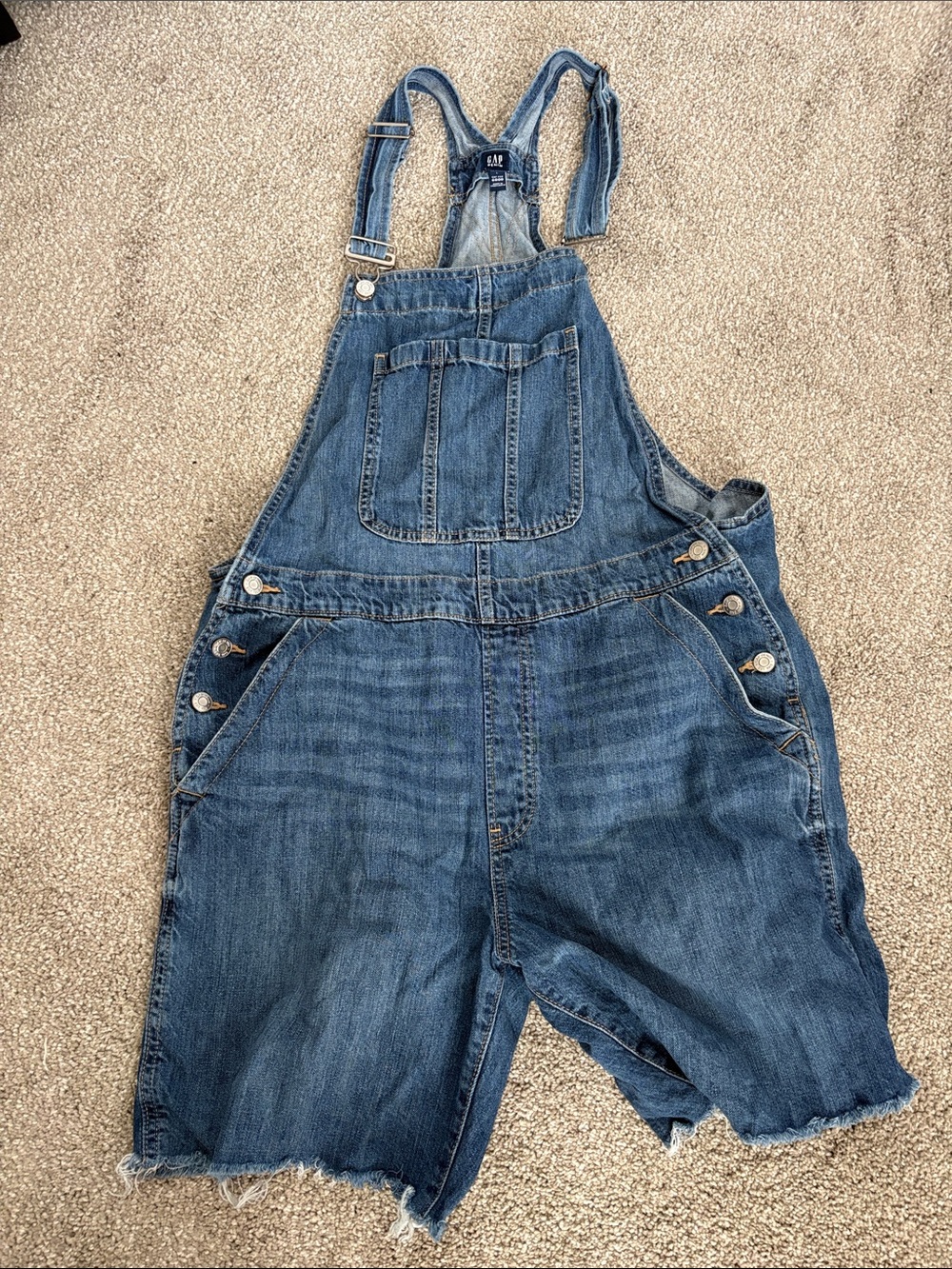 Gap Denim Short Overalls - Blue